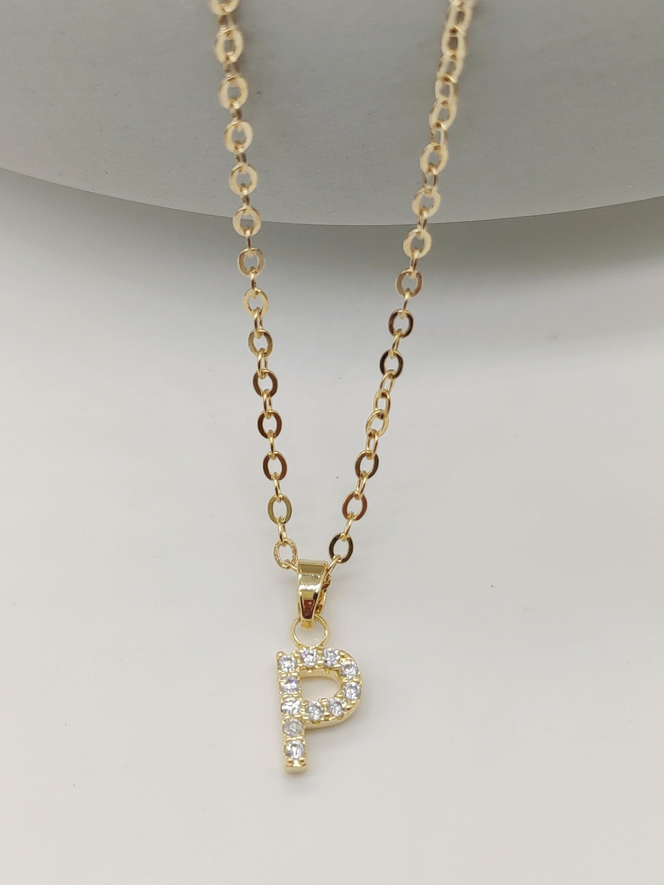 Sparkling Initial Pendant