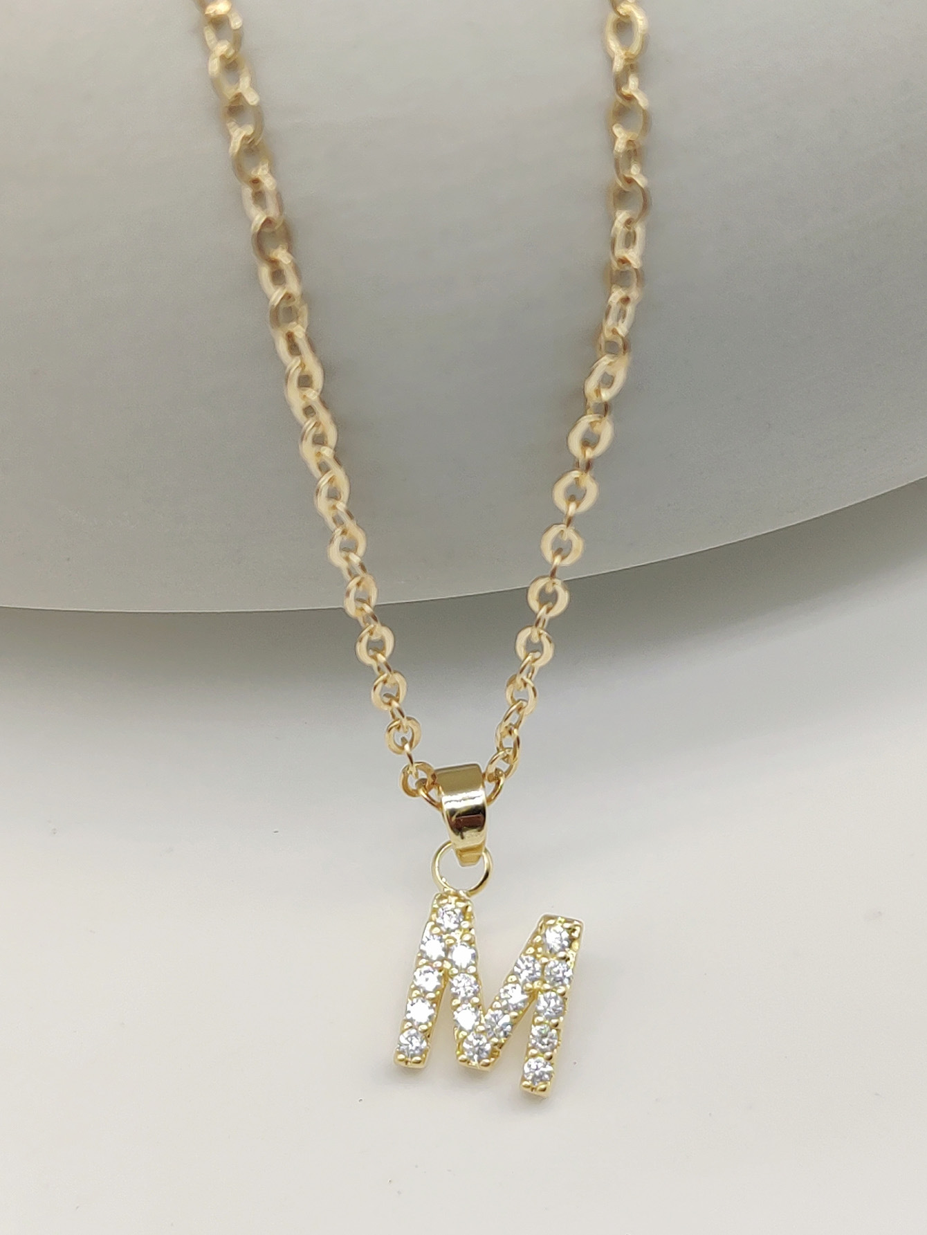 Sparkling Initial Pendant
