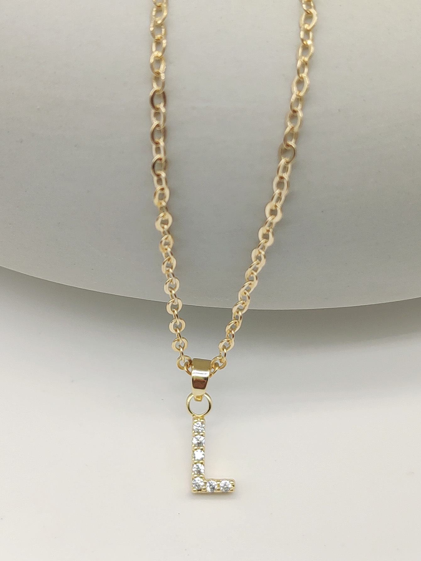 Sparkling Initial Pendant