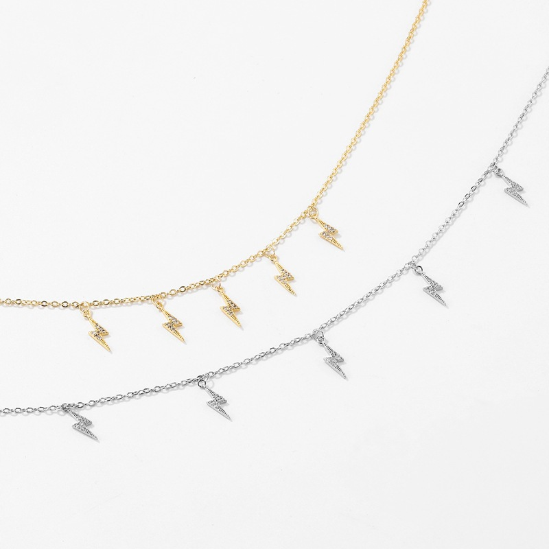 Electric Bolt Collar Necklace