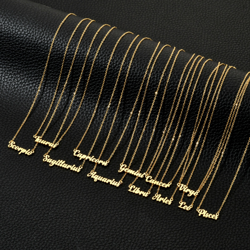 Personalized Zodiac Name Necklace
