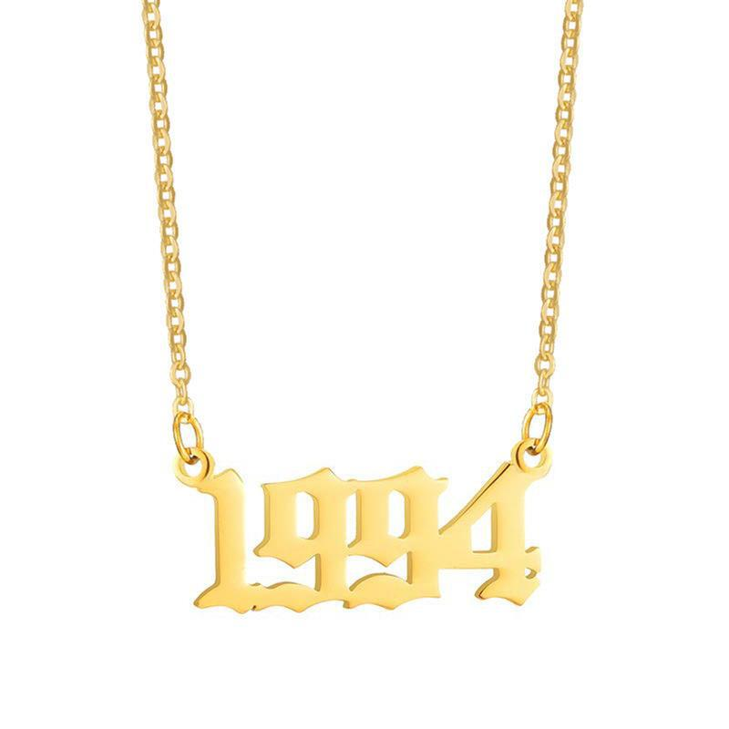 Custom Birth Year Pendant