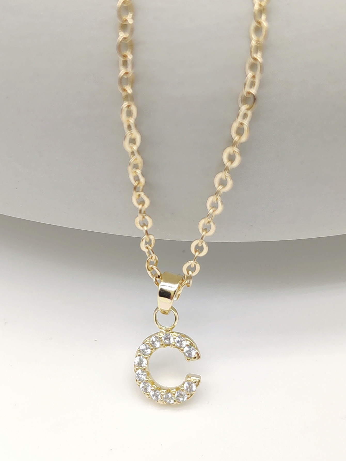 Sparkling Initial Pendant