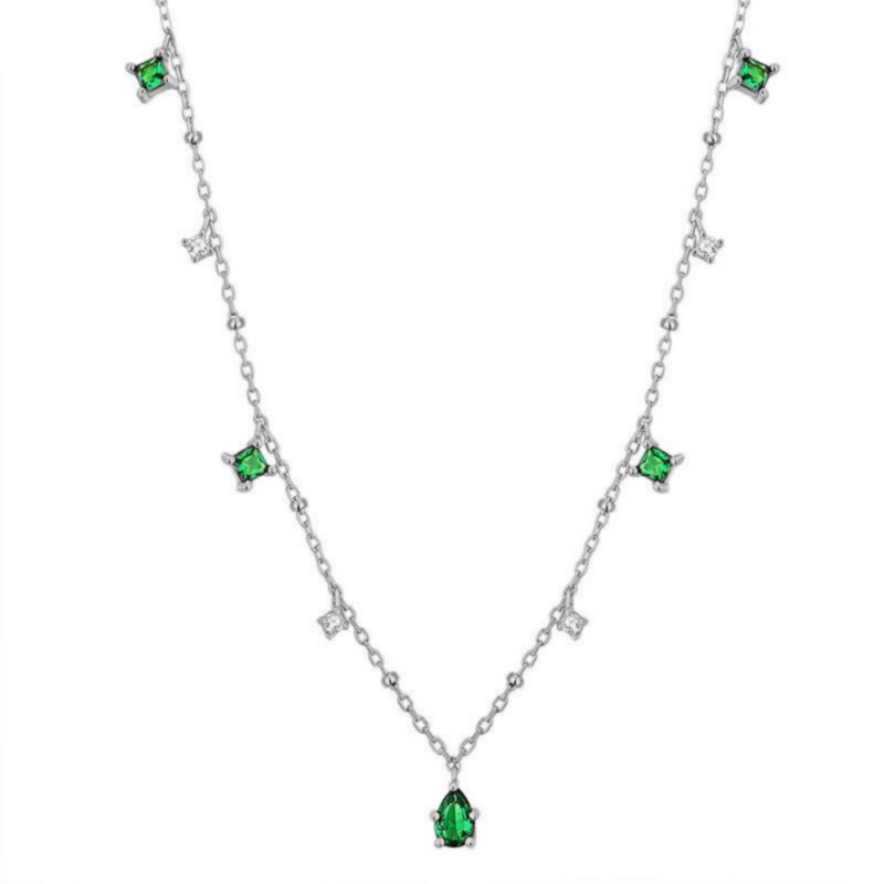 Elysee Necklace in Emerald Green