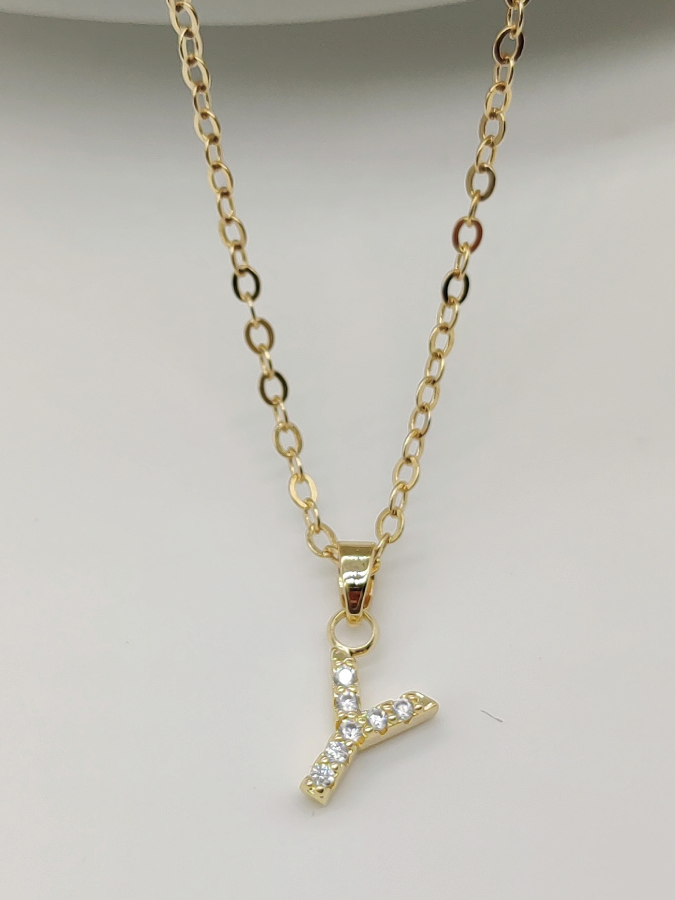 Sparkling Initial Pendant