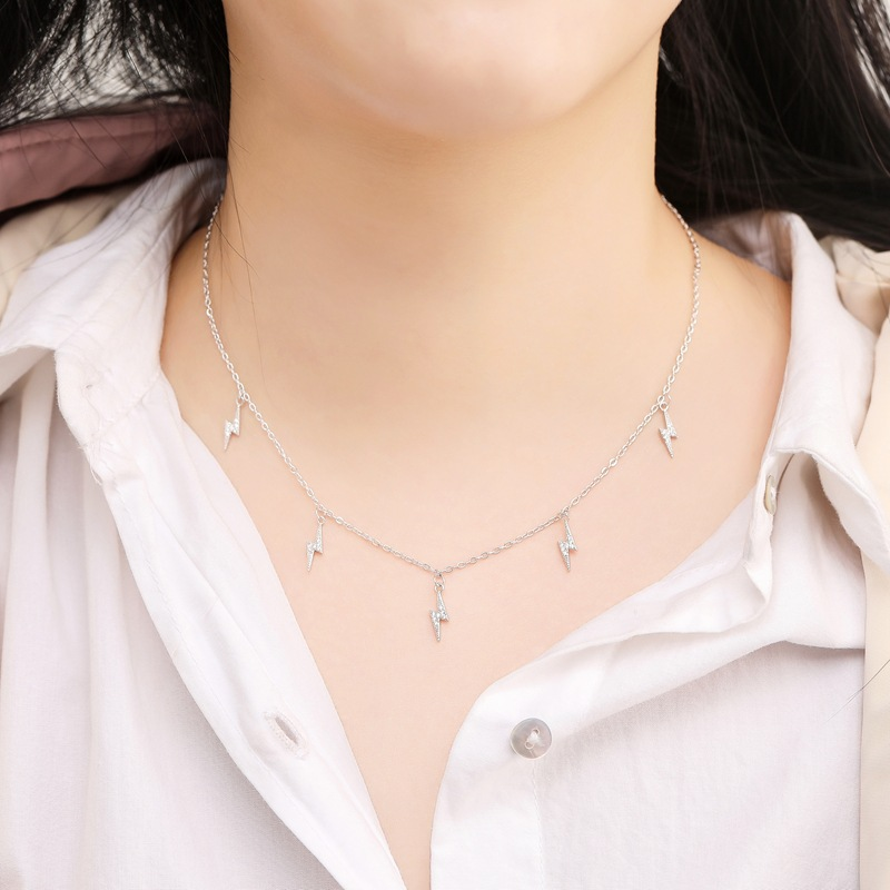Electric Bolt Collar Necklace