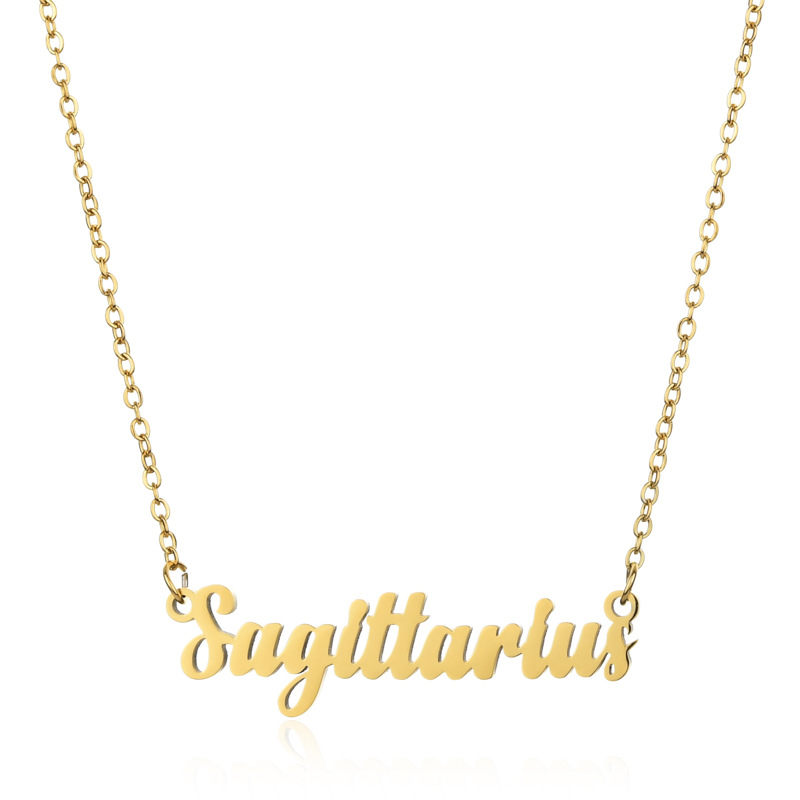 Personalized Zodiac Name Necklace