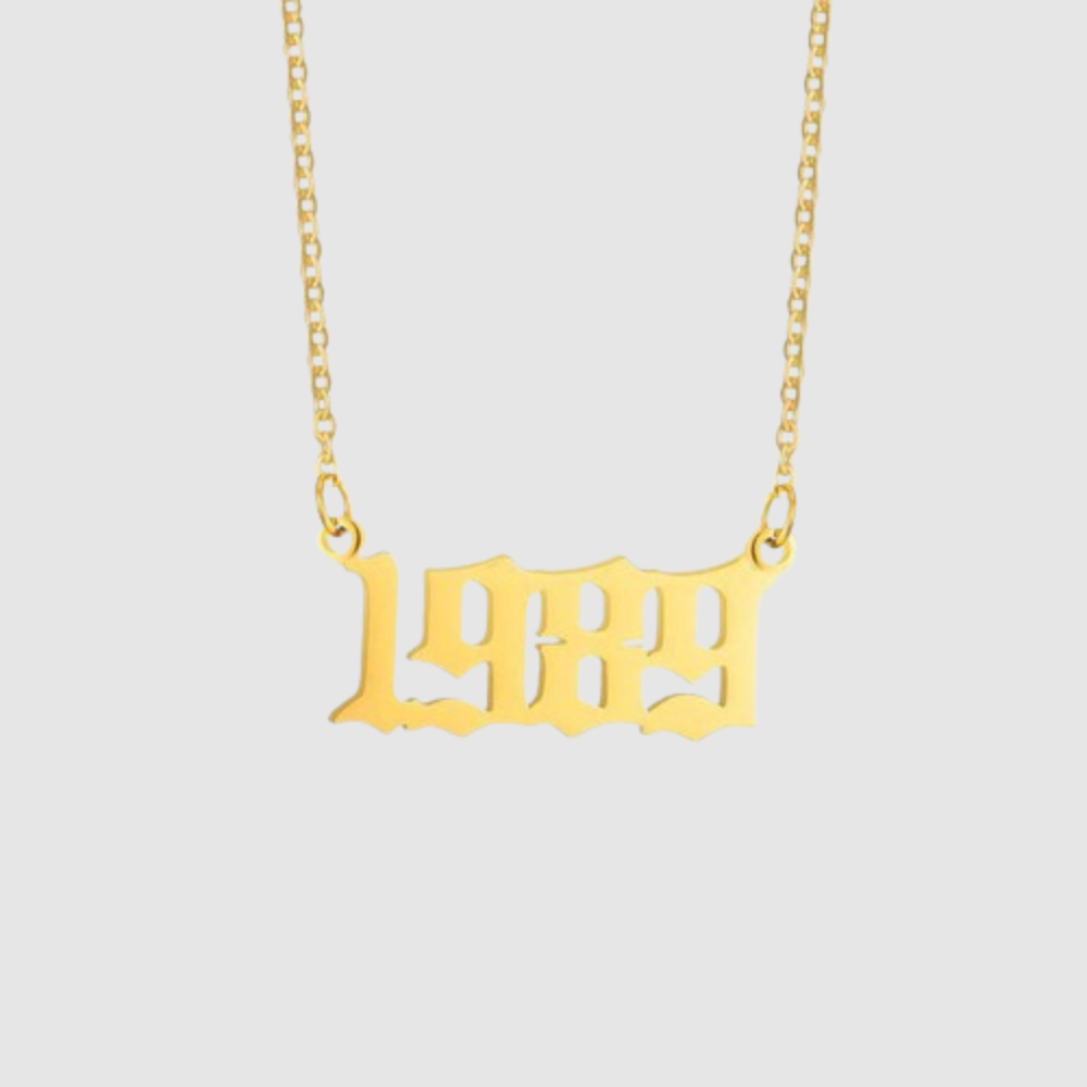 Custom Birth Year Pendant