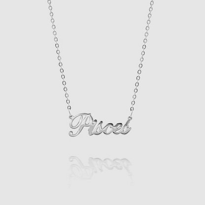 Personalized Zodiac Name Necklace
