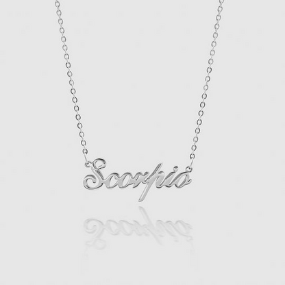 Personalized Zodiac Name Necklace