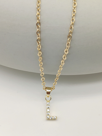 Sparkling Initial Pendant