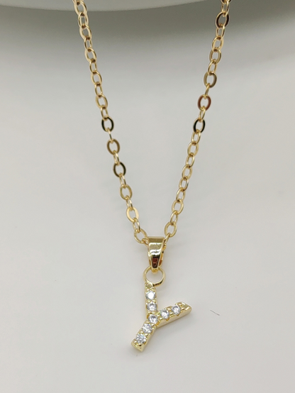 Sparkling Initial Pendant