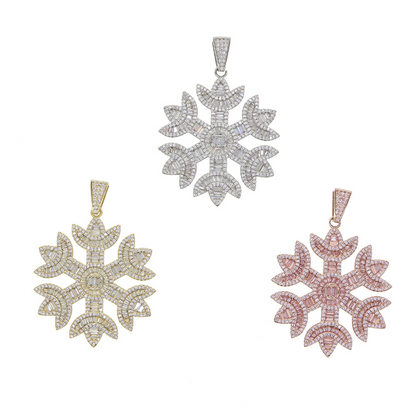 Zircon Snowflake Pendant