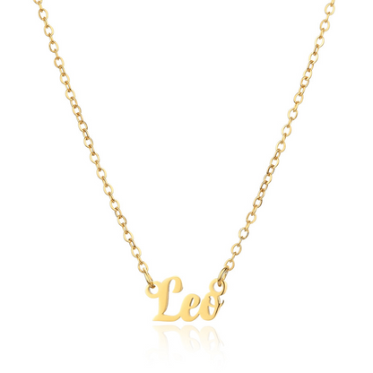 Personalized Zodiac Name Necklace