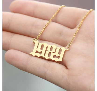 Custom Birth Year Pendant