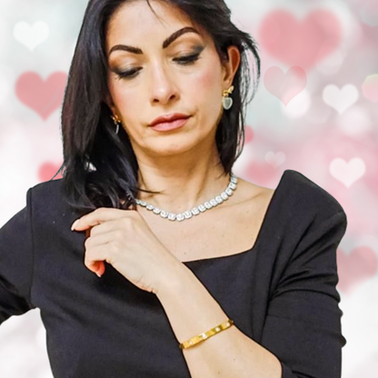 9mm Square Zircon Necklace