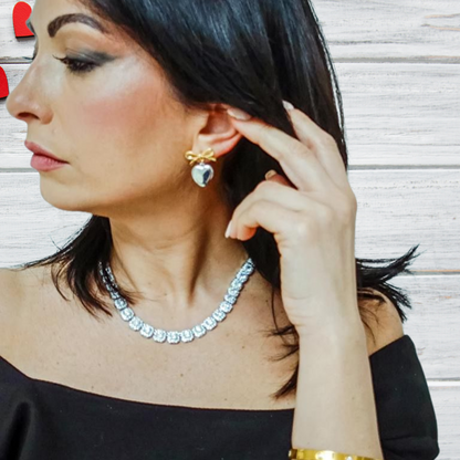 9mm Square Zircon Necklace