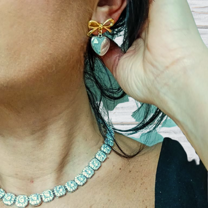 9mm Square Zircon Necklace
