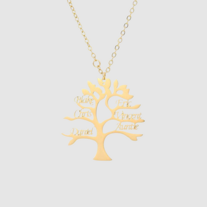 Customized Happiness Tree Pendant Necklace