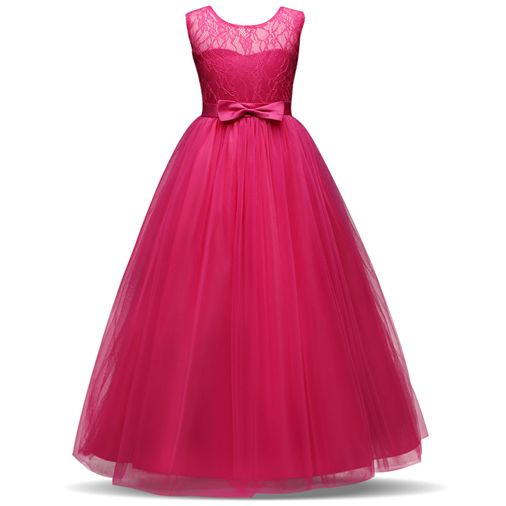 Lace A-Line Scoop Neck Sleeveless Flower Girl Dress