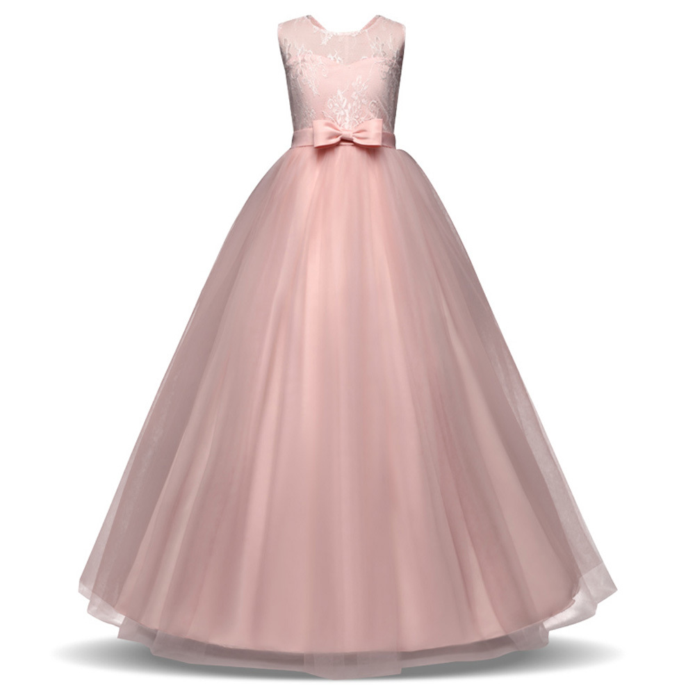 Lace A-Line Scoop Neck Sleeveless Flower Girl Dress