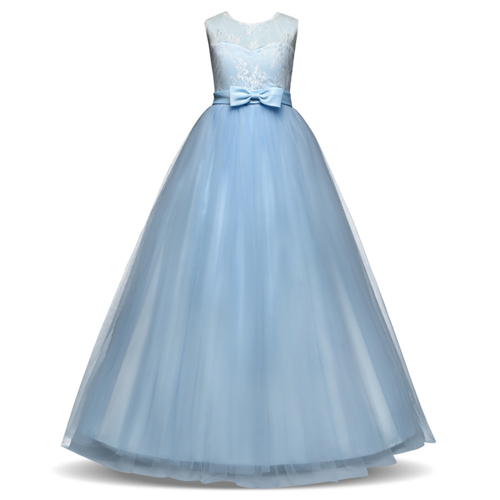 Lace A-Line Scoop Neck Sleeveless Flower Girl Dress