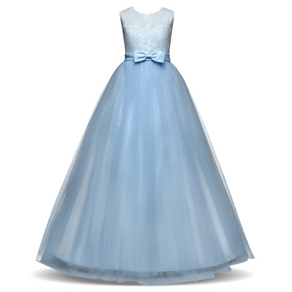 Lace A-Line Scoop Neck Sleeveless Flower Girl Dress